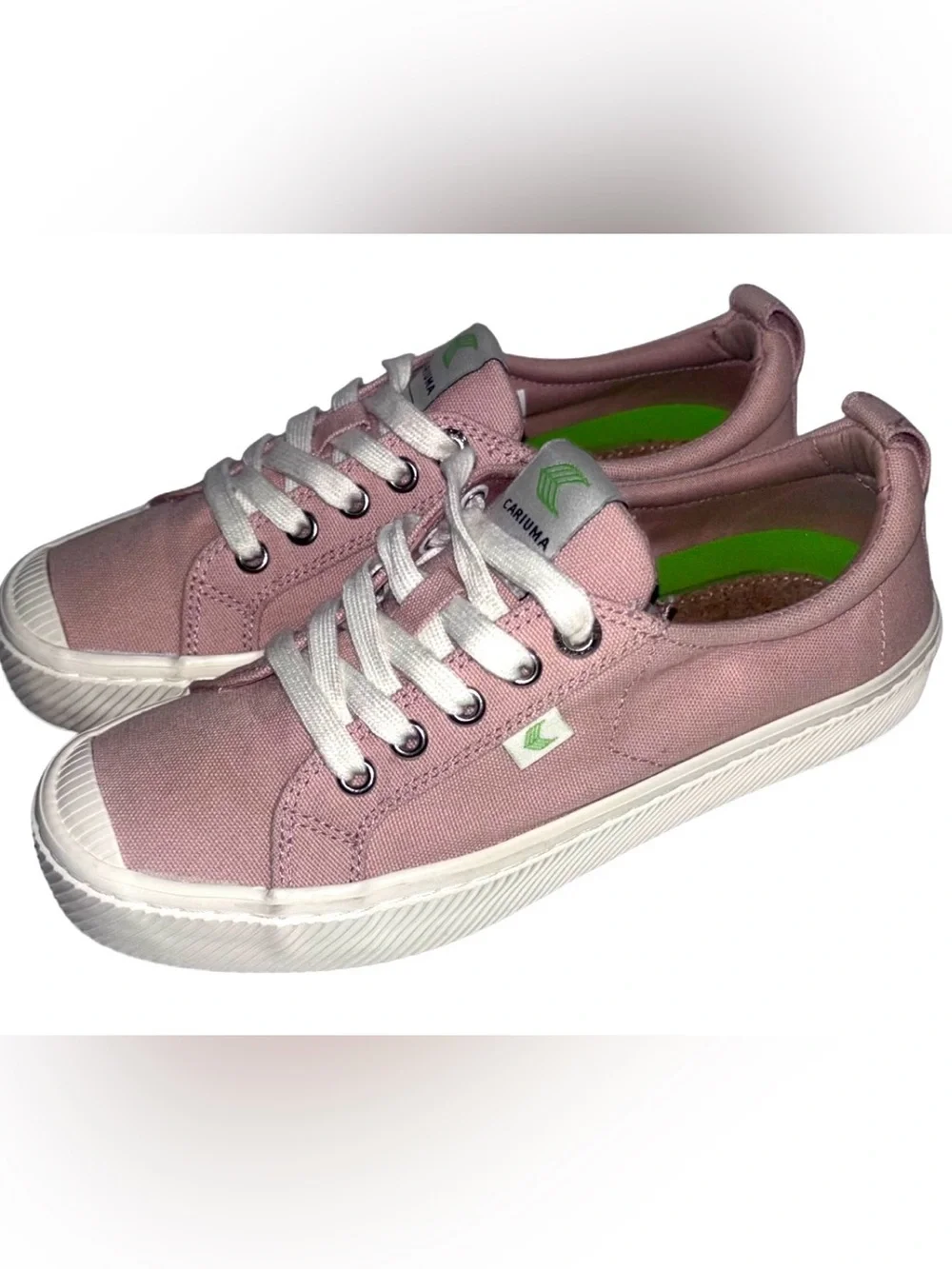 Cariuma OCA Women's Low-Top Canvas Sneakers in Dusty Rose Size 7 Casual Trainers